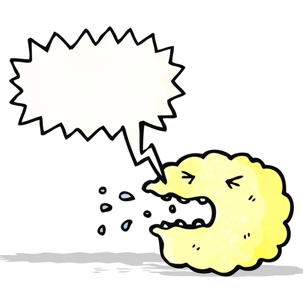 Sneezing cloud cartoon — Stock Vector