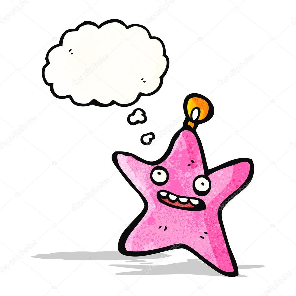 Dessin Animé Boule étoile De Noël Image Vectorielle