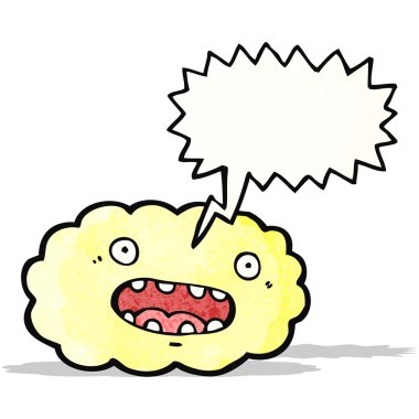 bağırarak bulut çizgi film karakteri