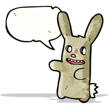 Cartoon spooky konijn