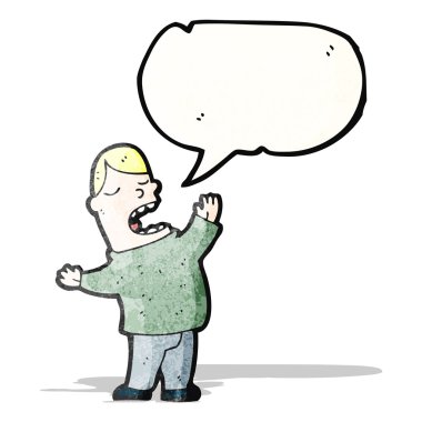 şarkı söyleyen adam çizgi film