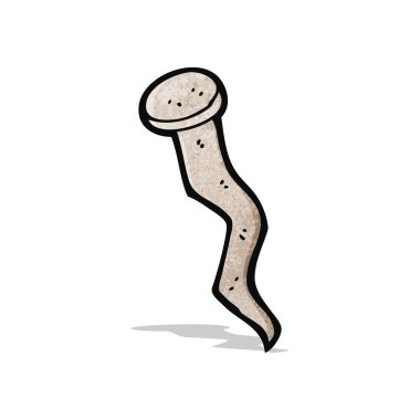 bükülmüş çivi karikatür