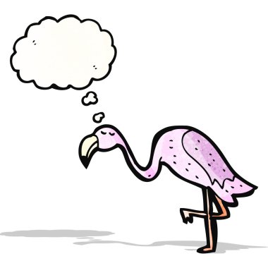 karikatür flamingo