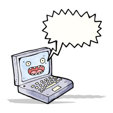 karikatür dizüstü bilgisayar