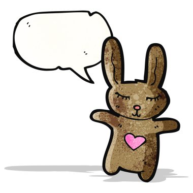 sevimli çizgi bunny