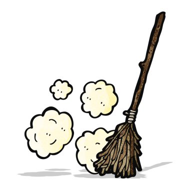 sihirli süpürge karikatür