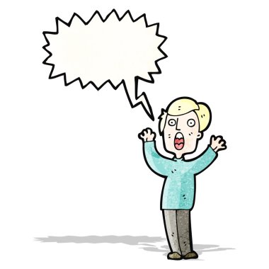 haykıran adam çizgi film