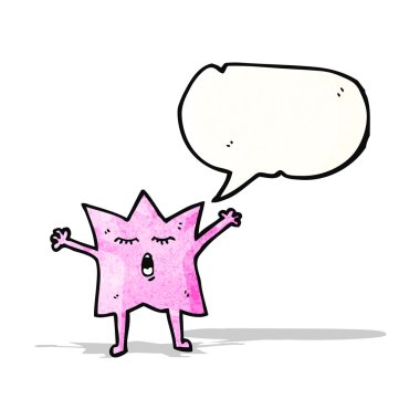 şarkı söyleyen deniz yıldızı karikatür