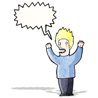 dehşete adam çizgi film