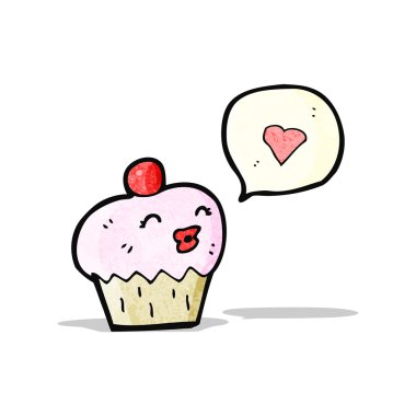 karikatür cupcake
