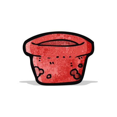 çiçek kap karikatür