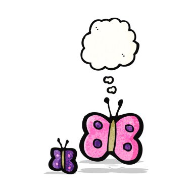 çizgi film butteflies