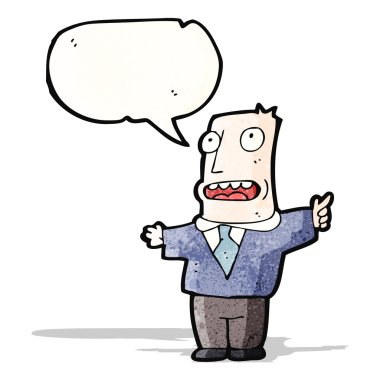 karikatür konuşan adam