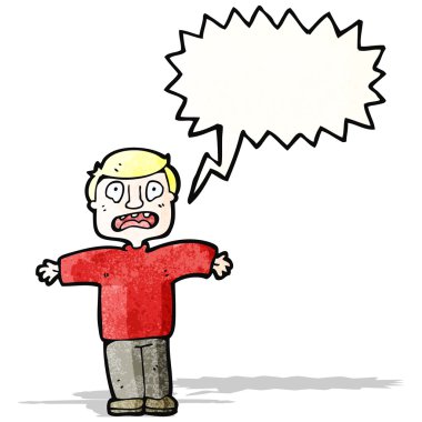 dehşete adam çizgi film