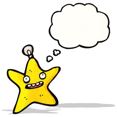 Noel yıldızı önemsiz şey cartoon