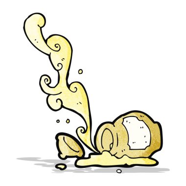 eski kil bal küpü karikatür