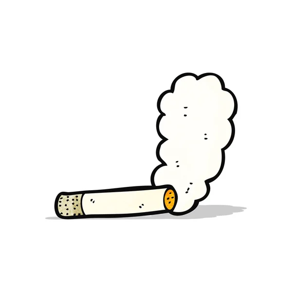 Fumar cigarro desenhos animados — Vetor de Stock