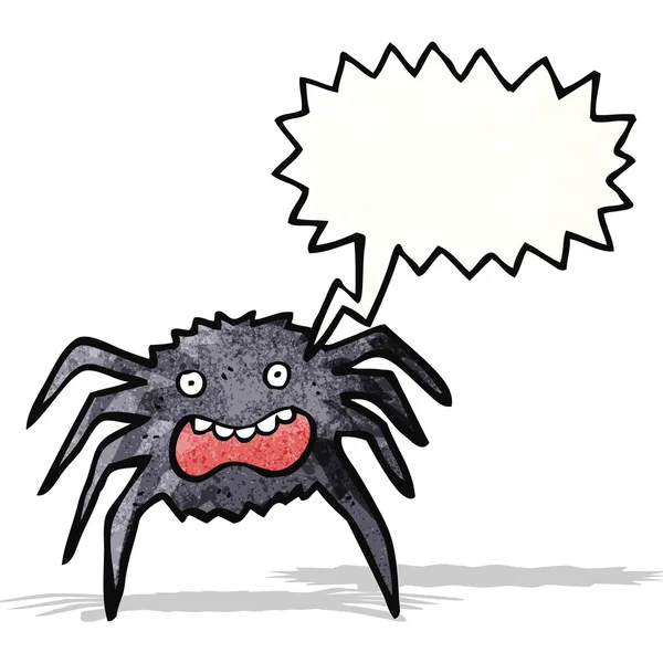 Karikatur verängstigte Spinne — Stockvektor