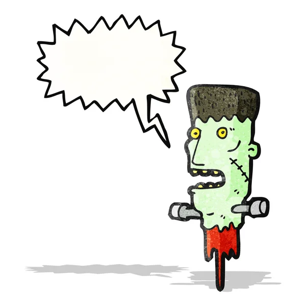 Frankensteins 괴물 머리 만화 — 스톡 벡터