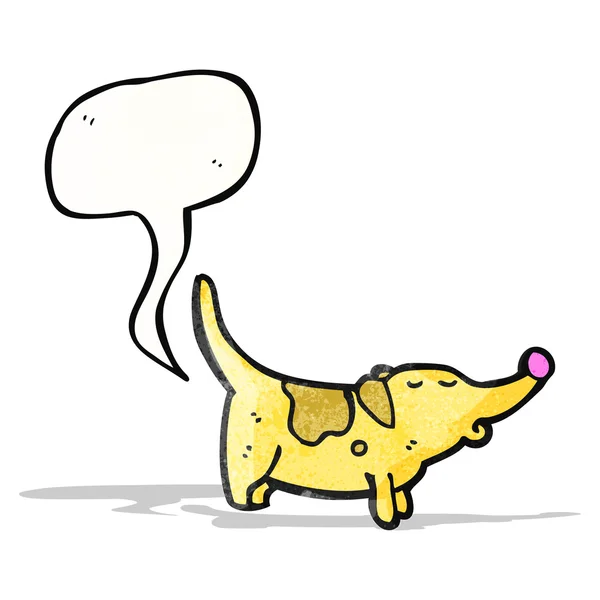 Cartoon farting dog — Stock Vector