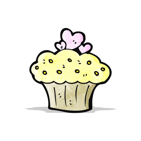 Cupcake dibujos animados — Archivo Imágenes Vectoriales