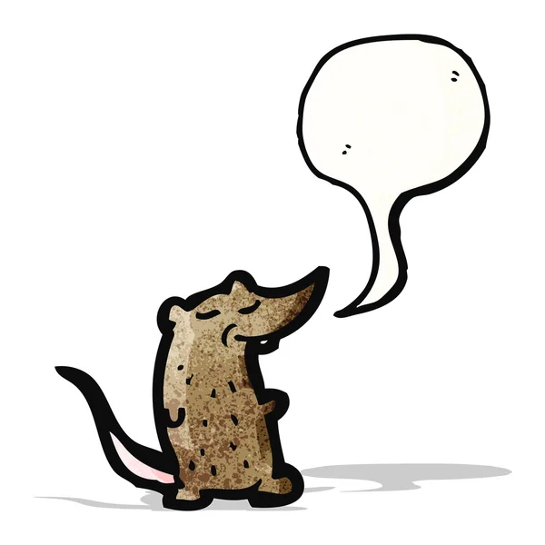Lindo ratón parlante dibujos animados — Archivo Imágenes Vectoriales