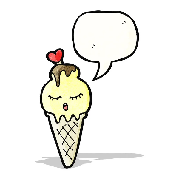 Helado de dibujos animados — Vector de stock