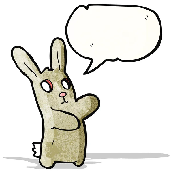 Мультяшный жуткий кролик — стоковый вектор