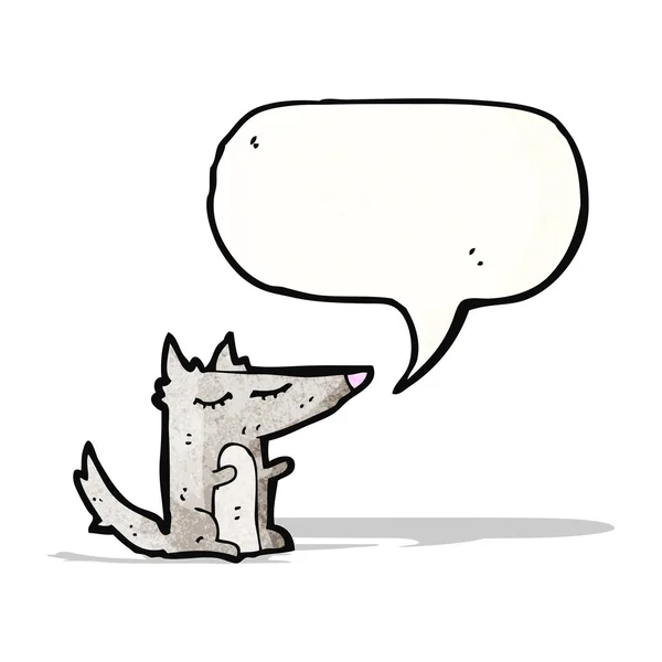 Malý vlk kreslený — Stockový vektor