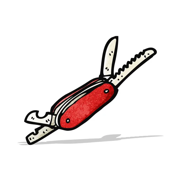 Cartoon pen knife — Stock Vector