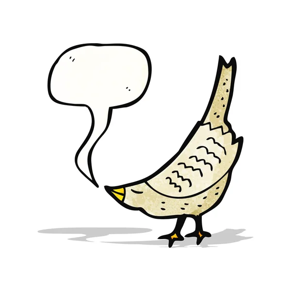 Singing bird cartoon — Stock Vector