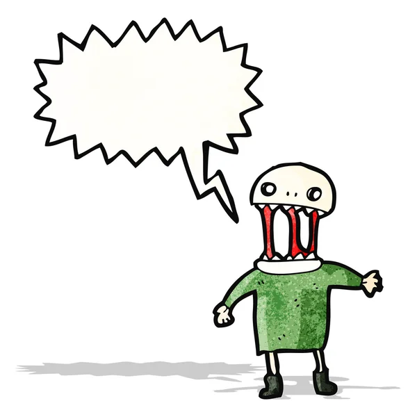 Scary zombie man cartoon — Stock Vector
