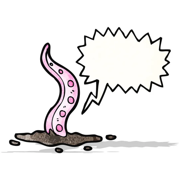 Dessin animé tentacule monstre — Image vectorielle