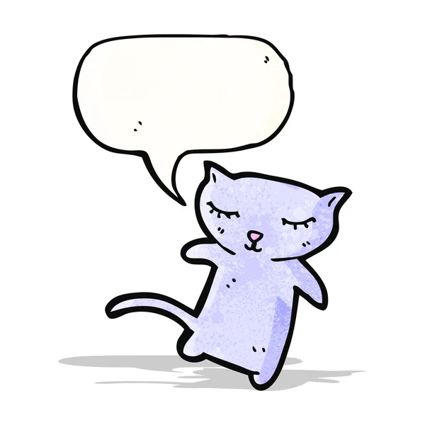 Χαριτωμένη γάτα κινουμένων σχεδίων — Διανυσματικό Αρχείο