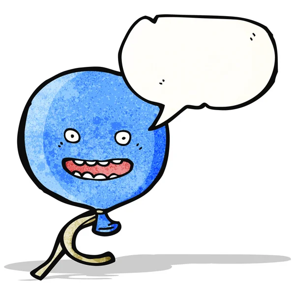 Flutuante personagem de desenho animado balão — Vetor de Stock