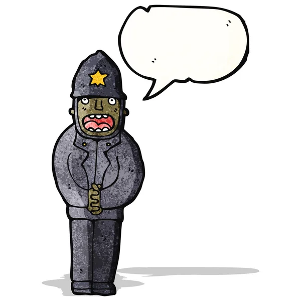 Policía de dibujos animados Vector de stock