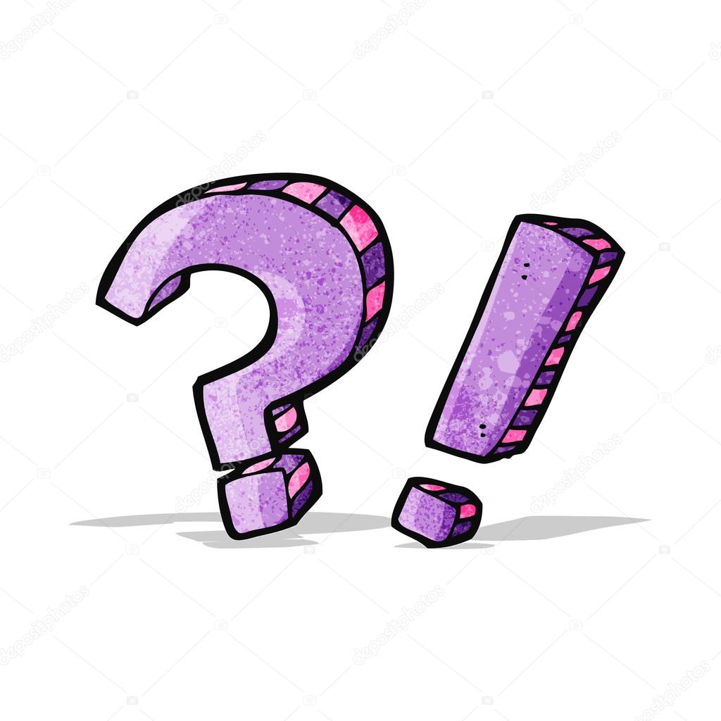 Point D Interrogation Et Point D Exclamation Dessin Anime Image Vectorielle Par Lineartestpilot C Illustration