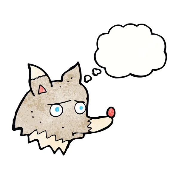 Vlk s myšlenkou bublina — Stockový vektor
