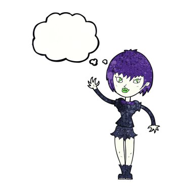 vampir kızla düşünce balonu