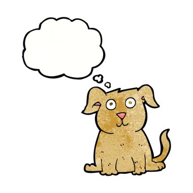 düşünce balonu ile köpek