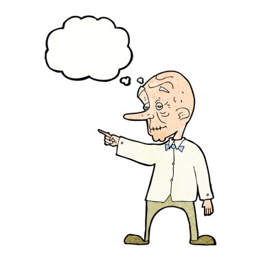 ihtiyarla düşünce balonu