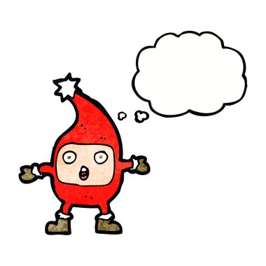 karikatür komik Noel yaratık