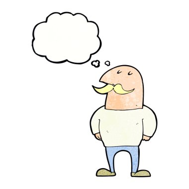 Düşünce kabarcığı olan adam