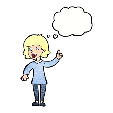 Çizgi film kadını.