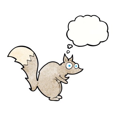 komik ürküyor sincap karikatür