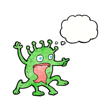 Çizgi film uzaylı kalamar