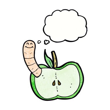 solucanlı çizgi film elması