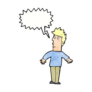 Çizgi film adamı düşünce balonuyla şaşırttı.