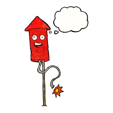 Düşünce baloncuklu havai fişek