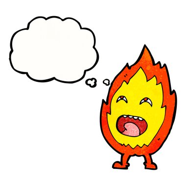 Düşünce baloncuklu çizgi film karakteri